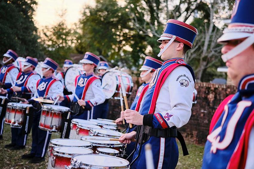 Jaguar Marching Band playing Side Drum 